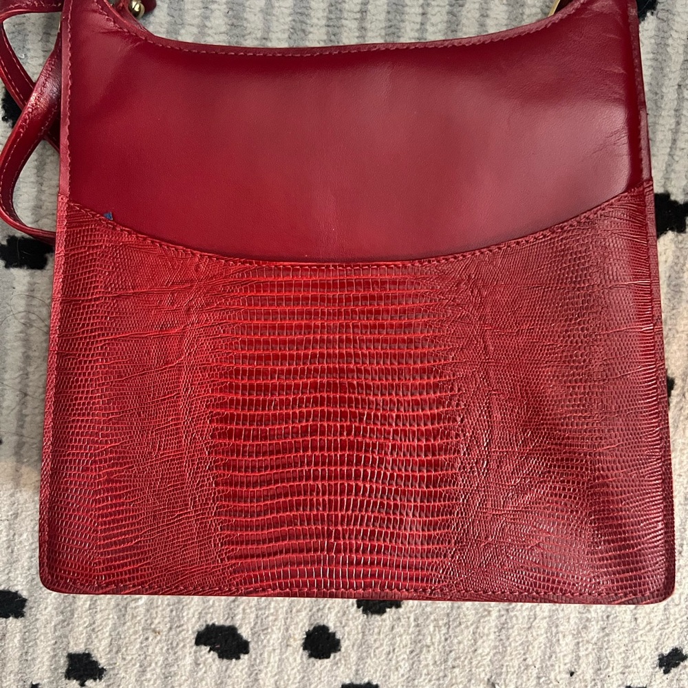 Red Willow Brook Leather Shoulder Bag